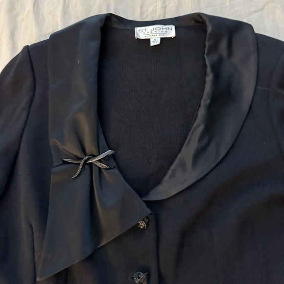 St. John Evening Santana Knit Blazer - Picture 5 of 9